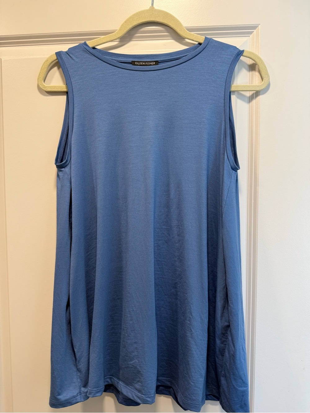 Eileen Fisher Periwinkle Blue Sleeveless A-Line Tank Top